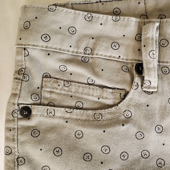 BCBGeneration Womens Smiley Emoji Skinny Stretch Khaki Tan Pants Cotton Size 24 - Picture 5 of 5